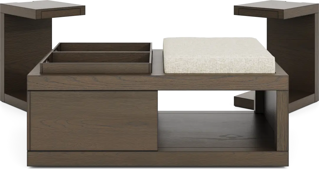 Delano Brown 3 Pc Table Set