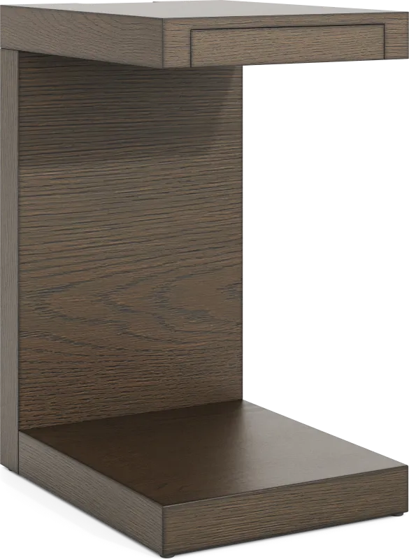 Delano Brown End Table with USB