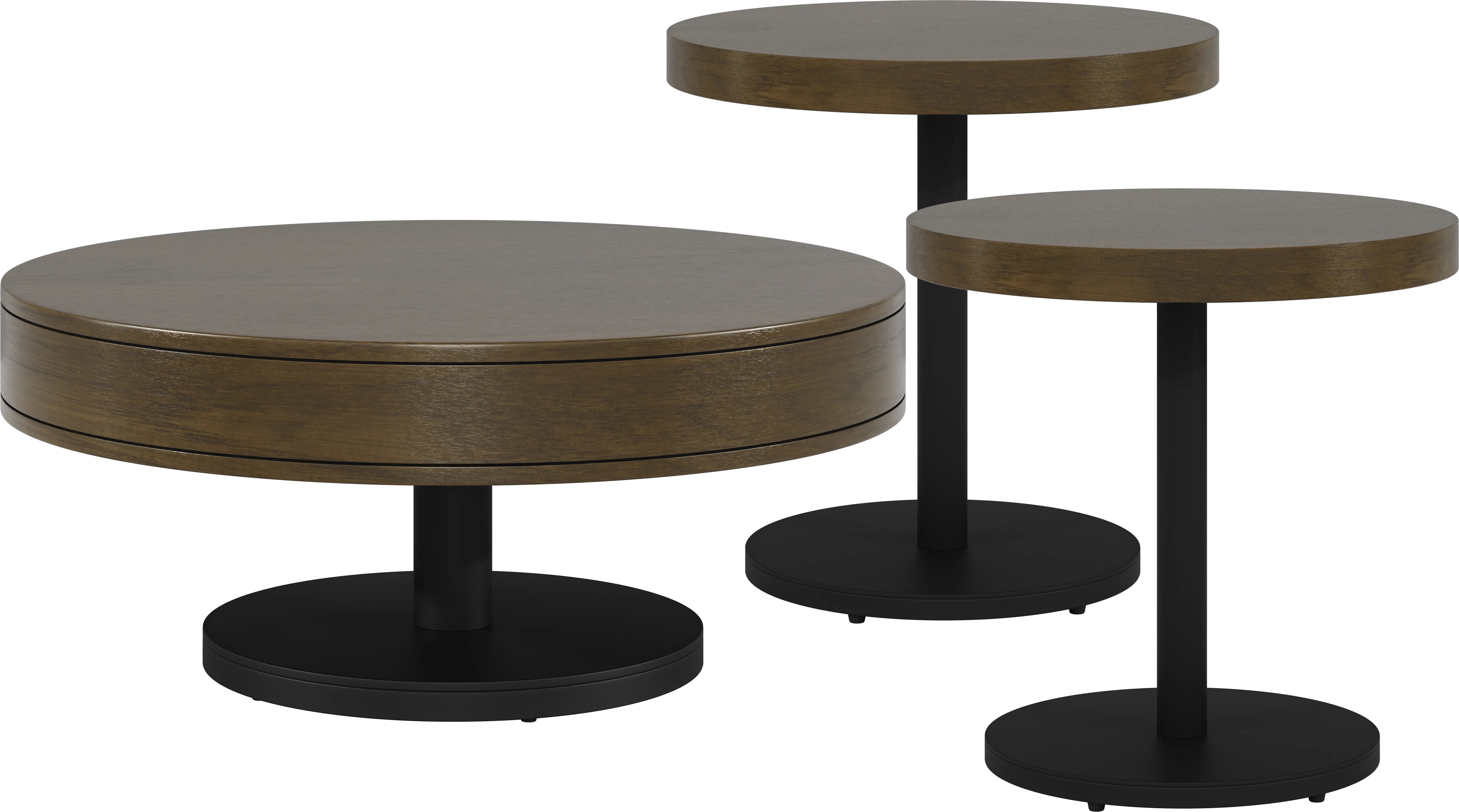 Charmaine Brown 3 Pc Table Set - Thumbnail - Image 1