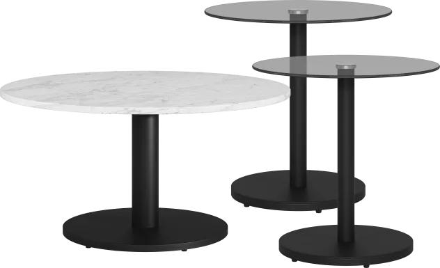 Charmaine Black 3 Pc Table Set