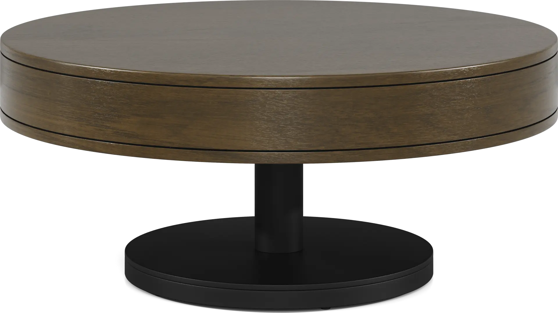 Charmaine Brown Round Cocktail Table