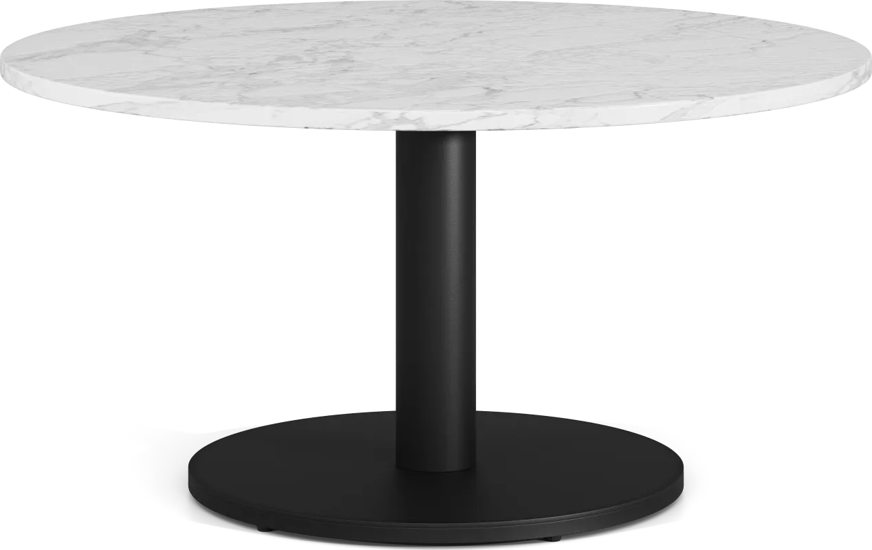 Charmaine Black Round Cocktail Table