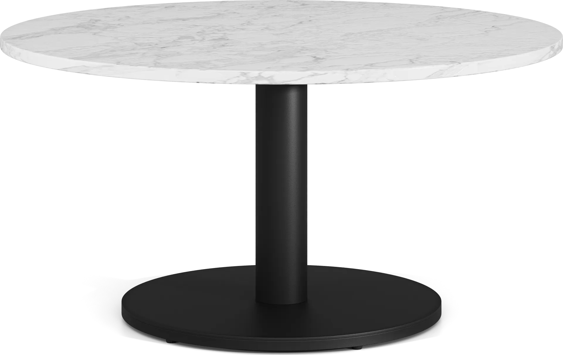 Charmaine Black Round Cocktail Table - Image 1