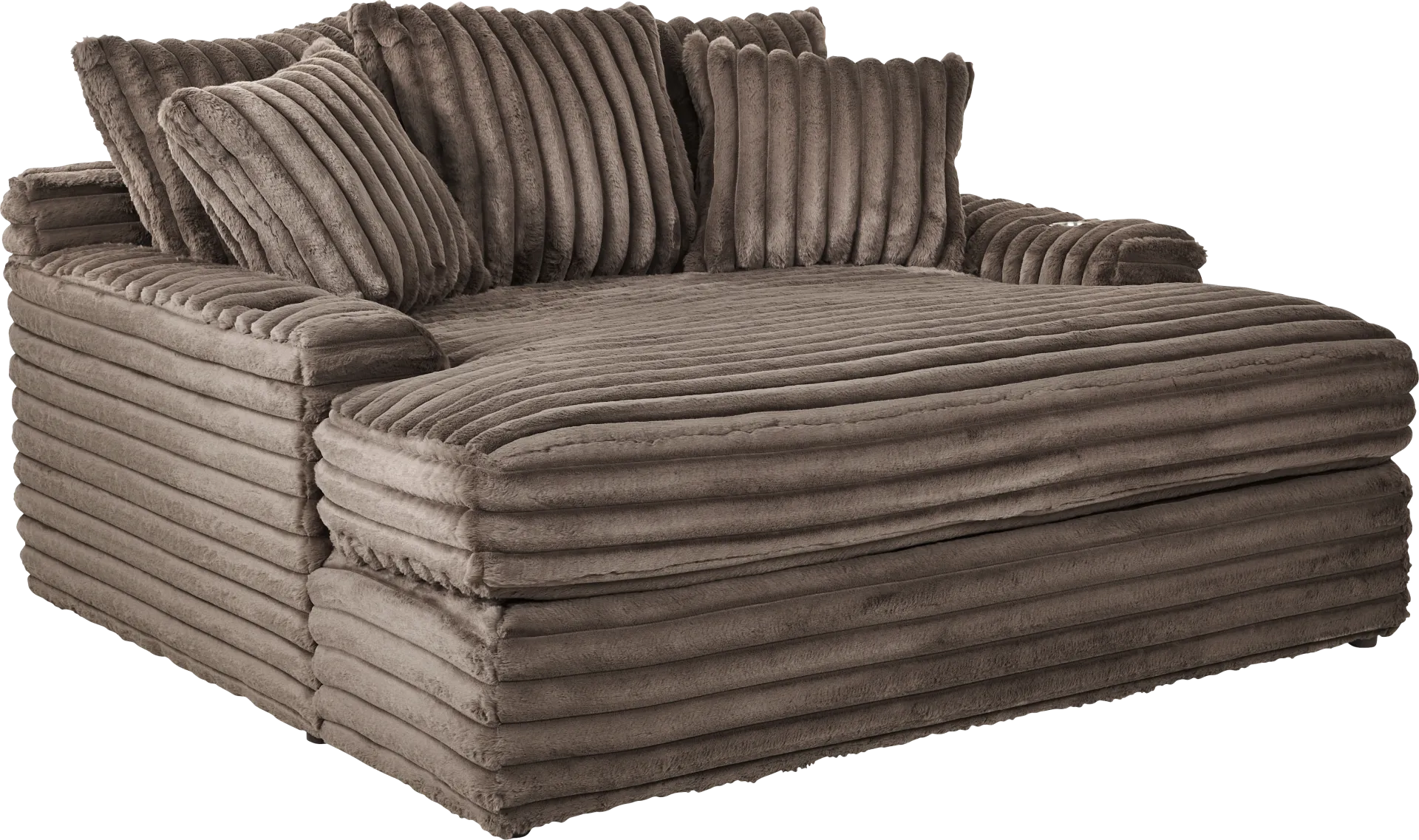 Stratford Brown Chaise - Image 1