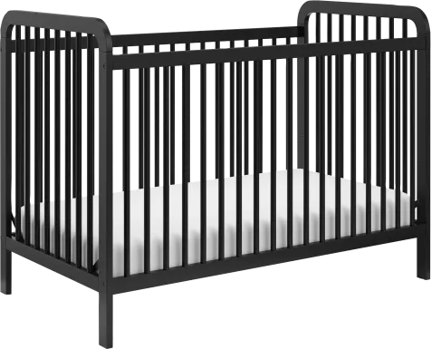 Bernelle Black Convertible Crib