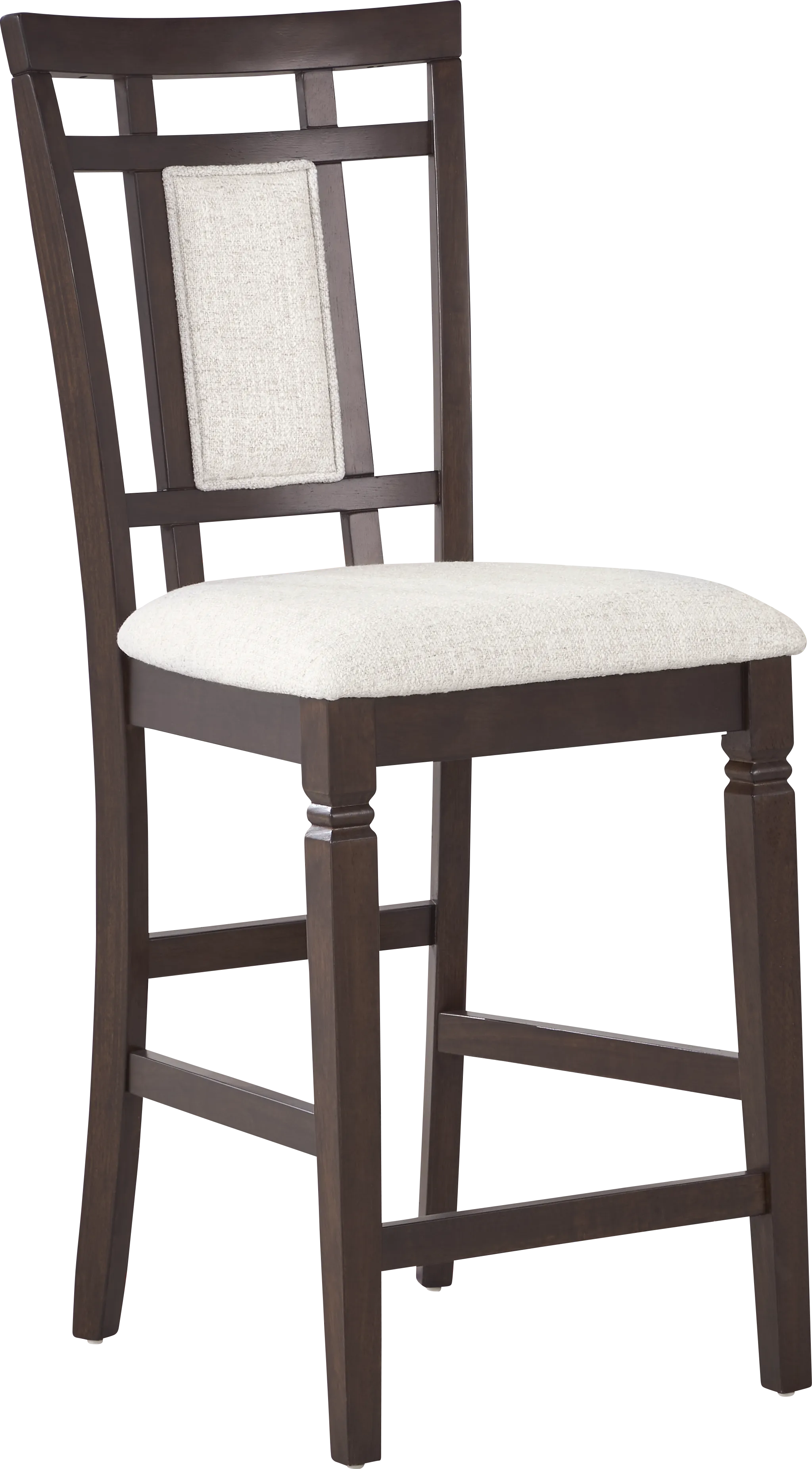 Winslow Brown Cherry Finish 5 Pc Square Counter Height Dining Room with Upholstered Stools - Thumbnail - Image 3