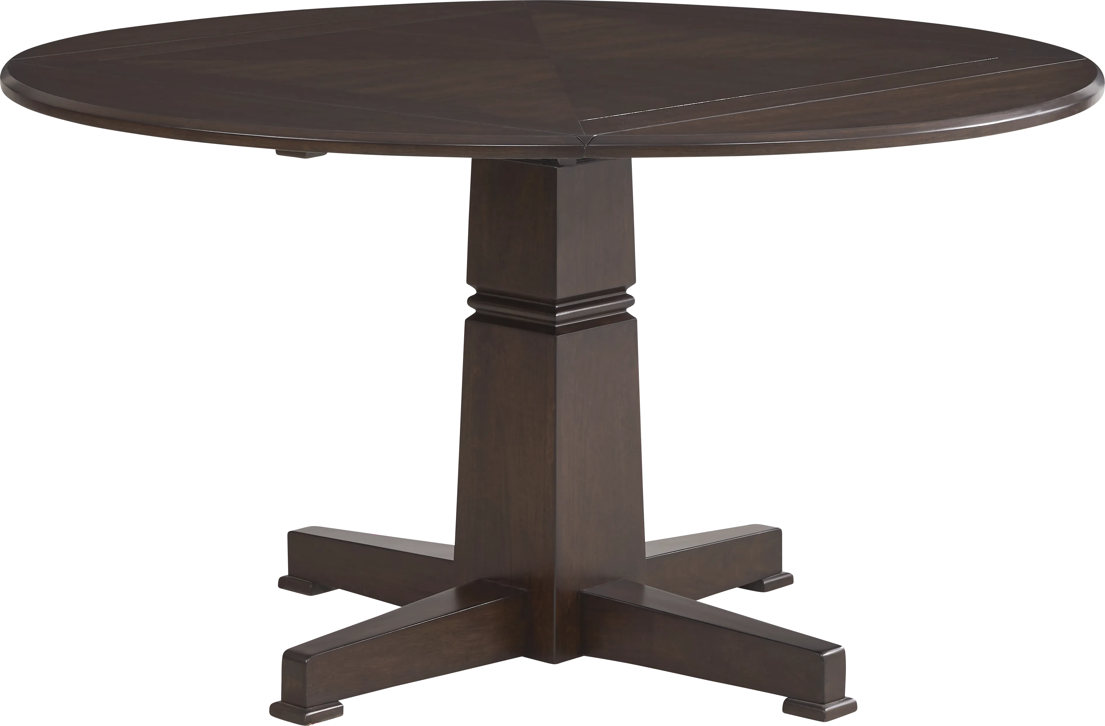 Winslow Brown Cherry Finish 5 Pc Round Dining Room with X-Back Chairs - Thumbnail - Image 2