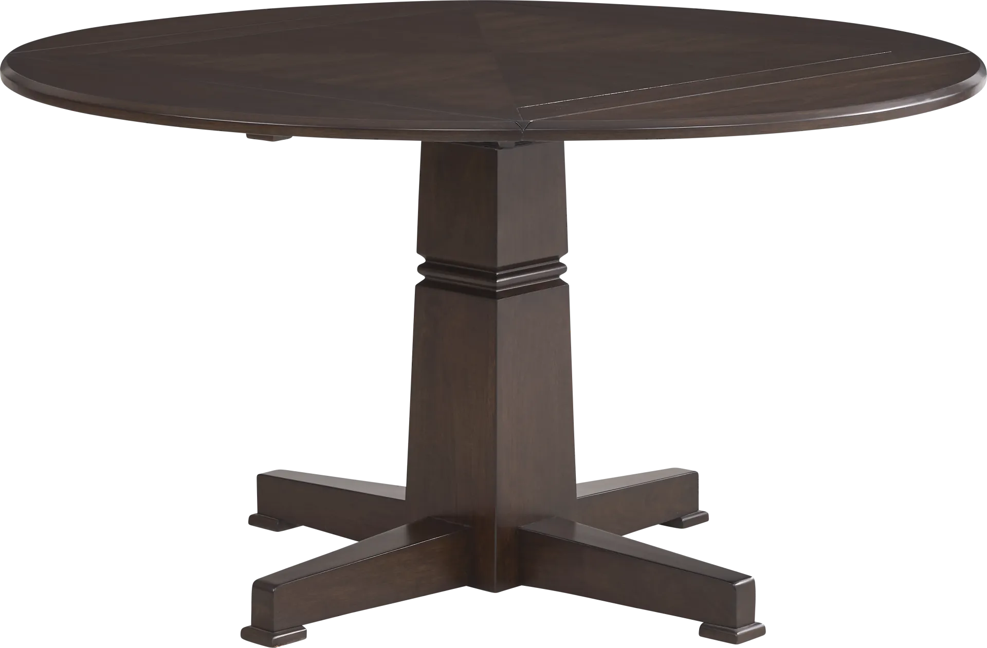 Winslow Brown Cherry Finish Round Dining Table - Image 2