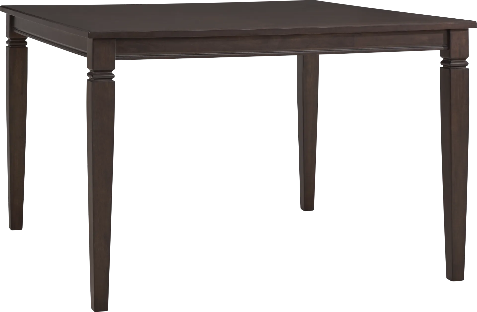Winslow Brown Cherry Finish 5 Pc Square Counter Height Dining Room with Upholstered Stools - Image 2
