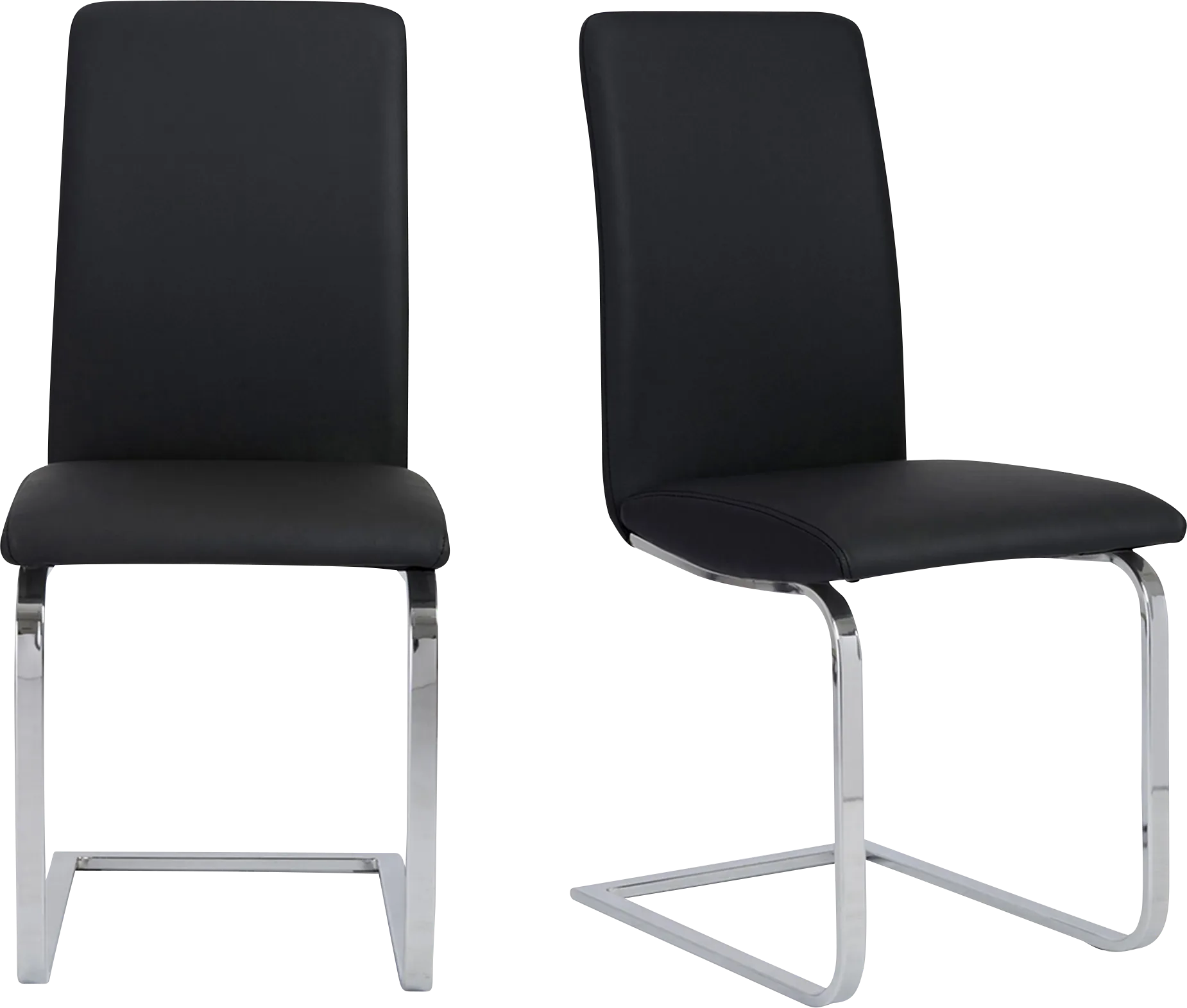 Rosecommon I Black Dining Chair, Set of 2 - Image 1