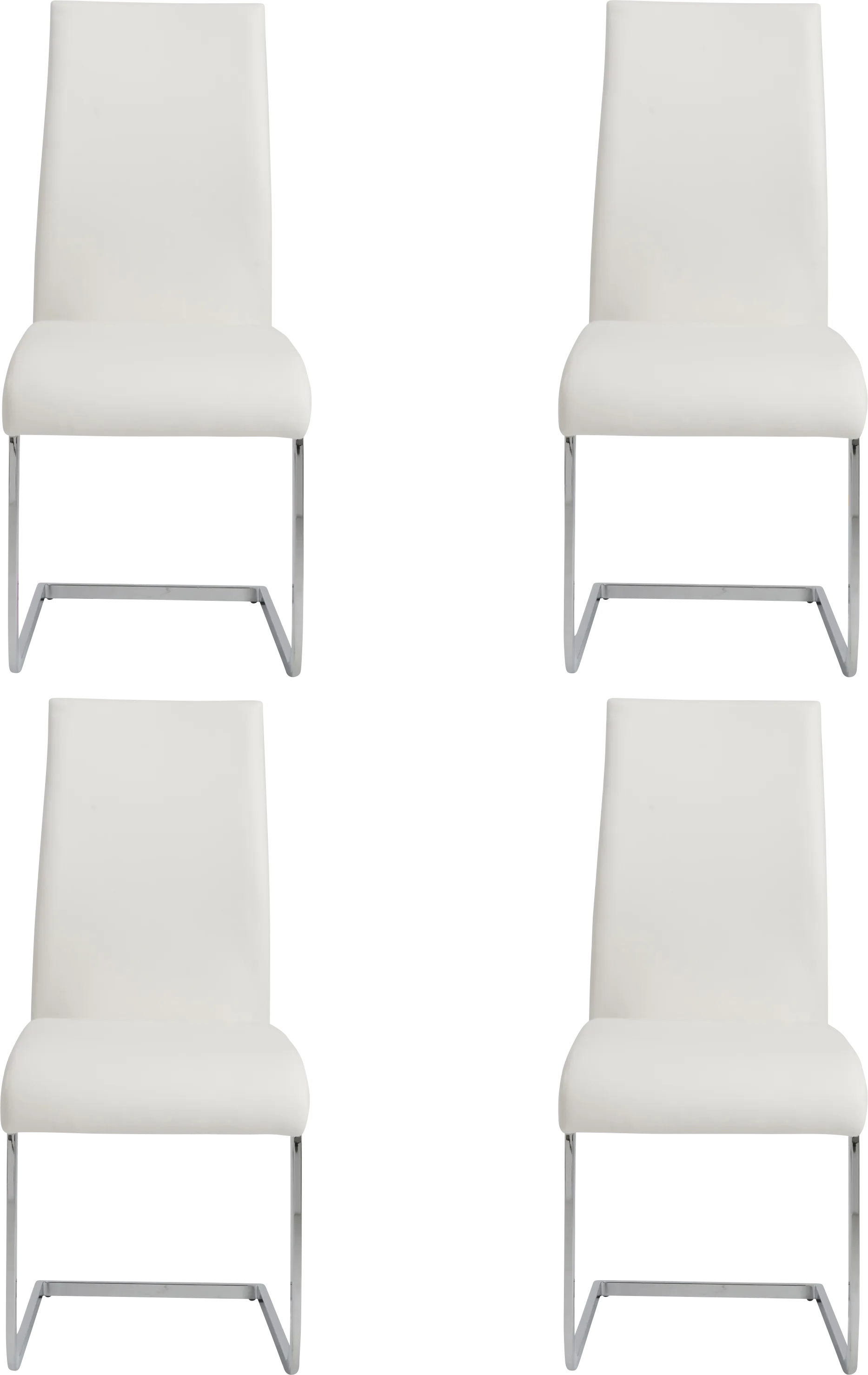 Stiney White Dining Chair, Set of 4 - Thumbnail - Image 1
