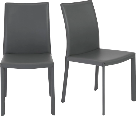 Mahlum Gray Dining Chair, Set of 2