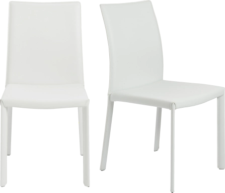 Mahlum White Dining Chair, Set of 2