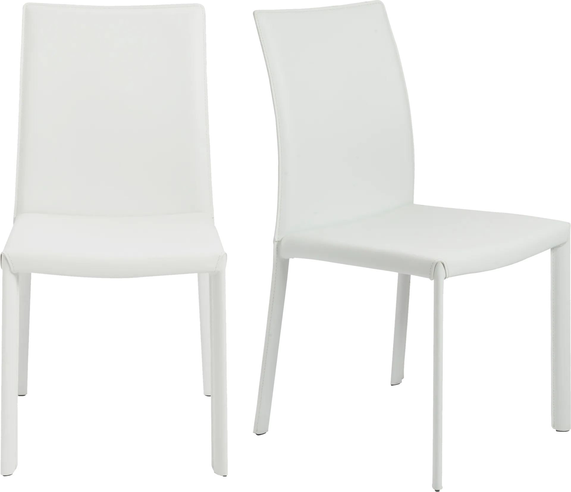 Mahlum White Dining Chair, Set of 2 - Image 1