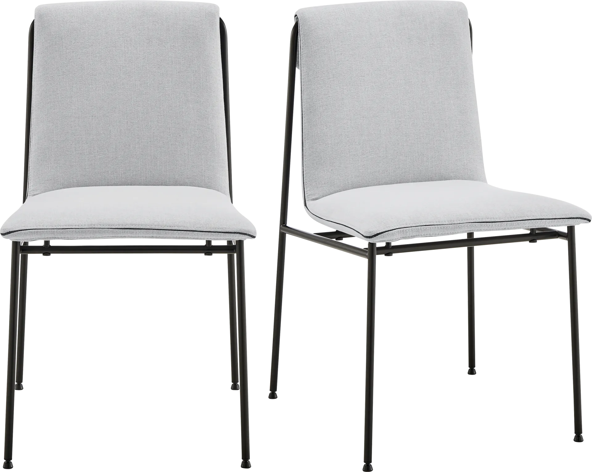 Dagnall Light Gray Dining Chair, Set of 2 - Image 1