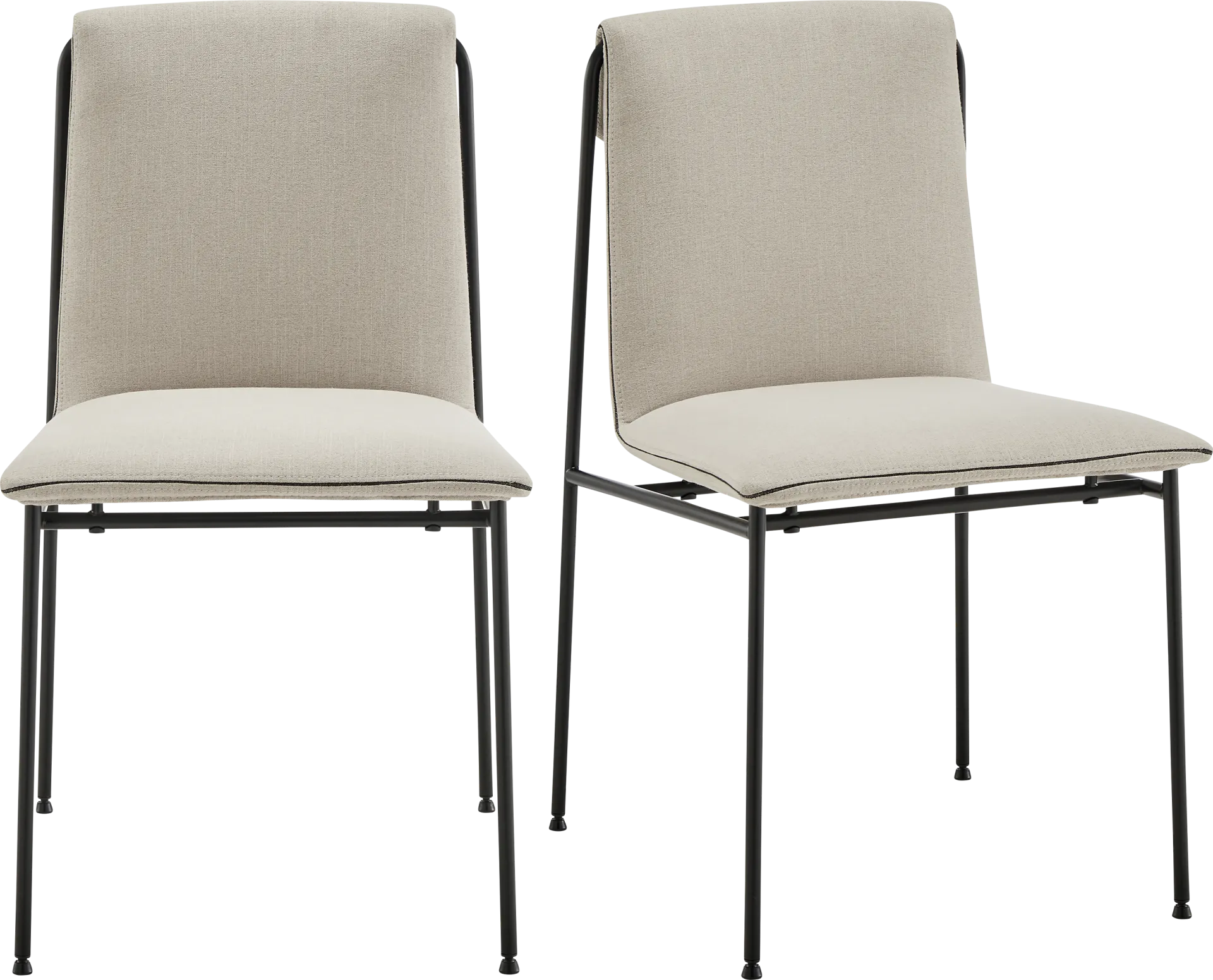 Dagnall Tan Dining Chair, Set of 2 - Image 1