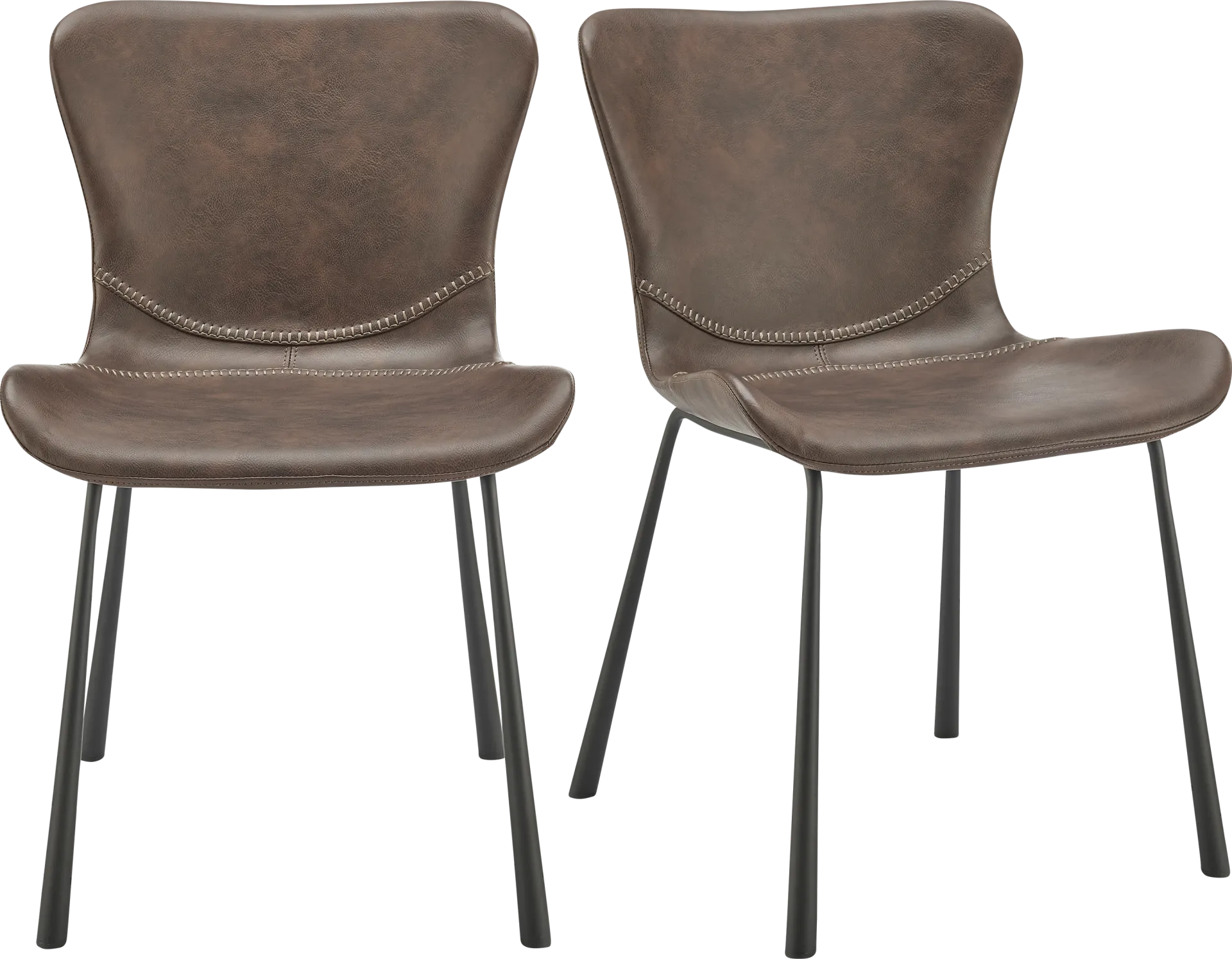 Daigle Brown Dining Chair, Set of 2 - Image 1