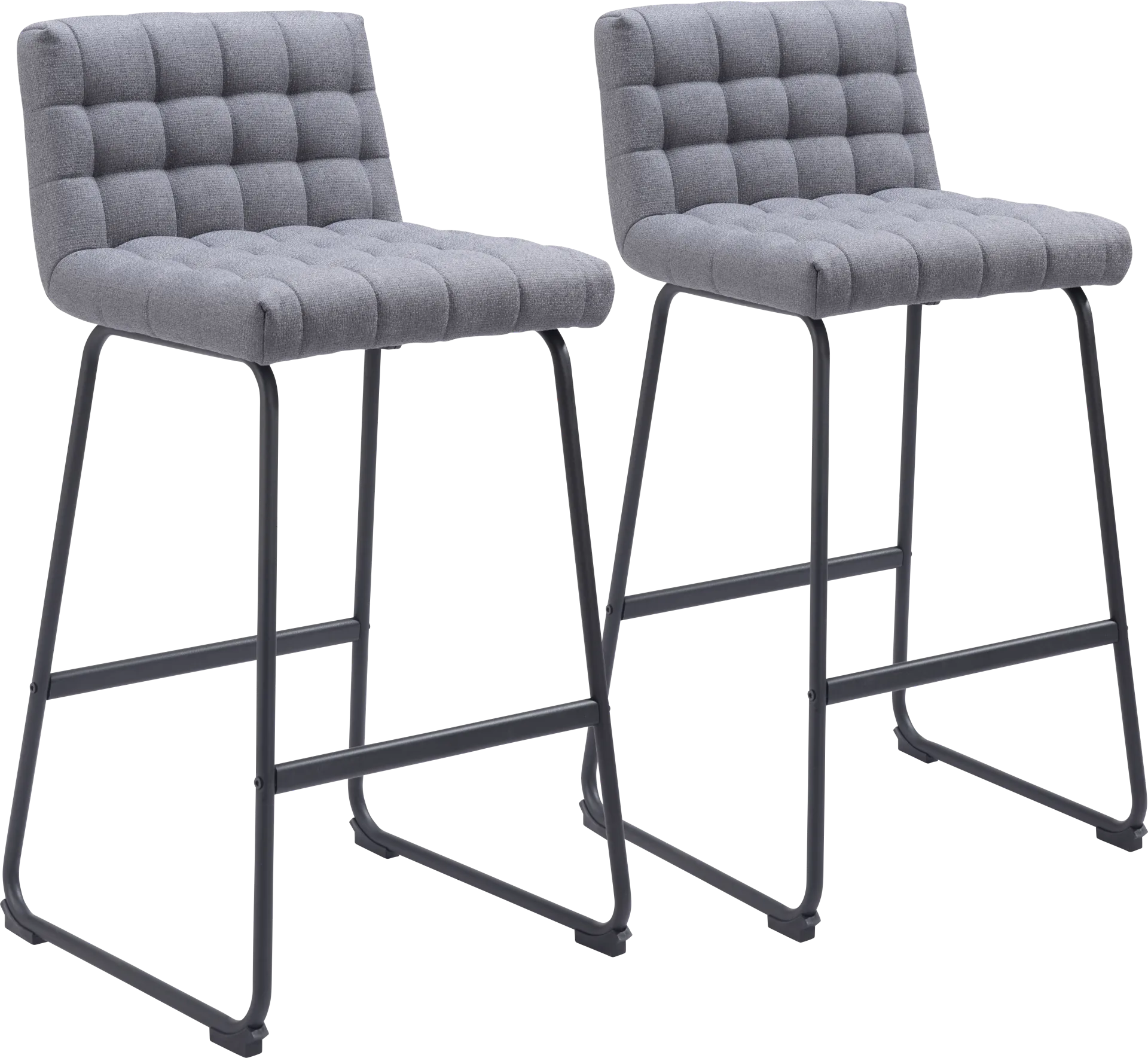 Weiland Gray Barstool, Set of 2 - Image 1