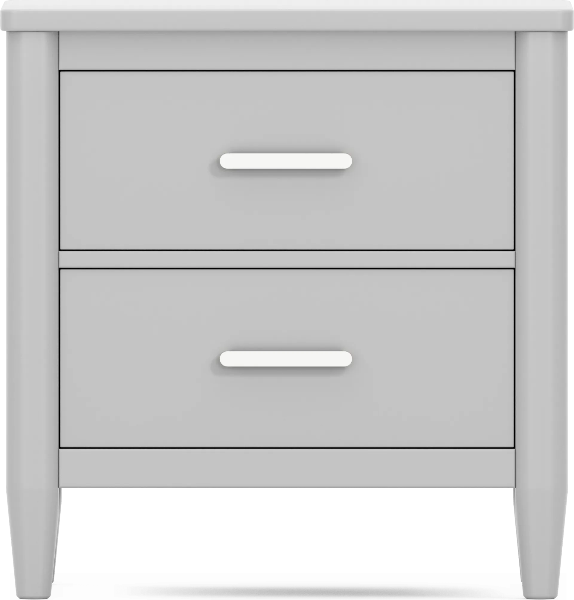 Kids Modern Colors Light Gray Nightstand - Image 1