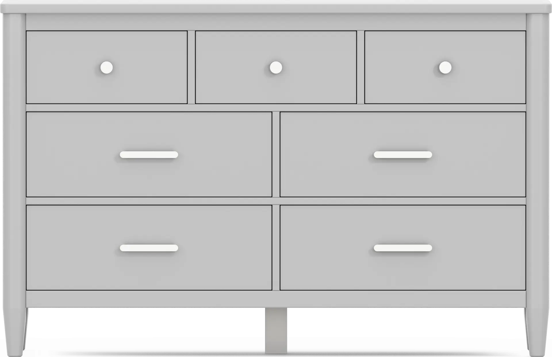 Kids Modern Colors Light Gray Dresser