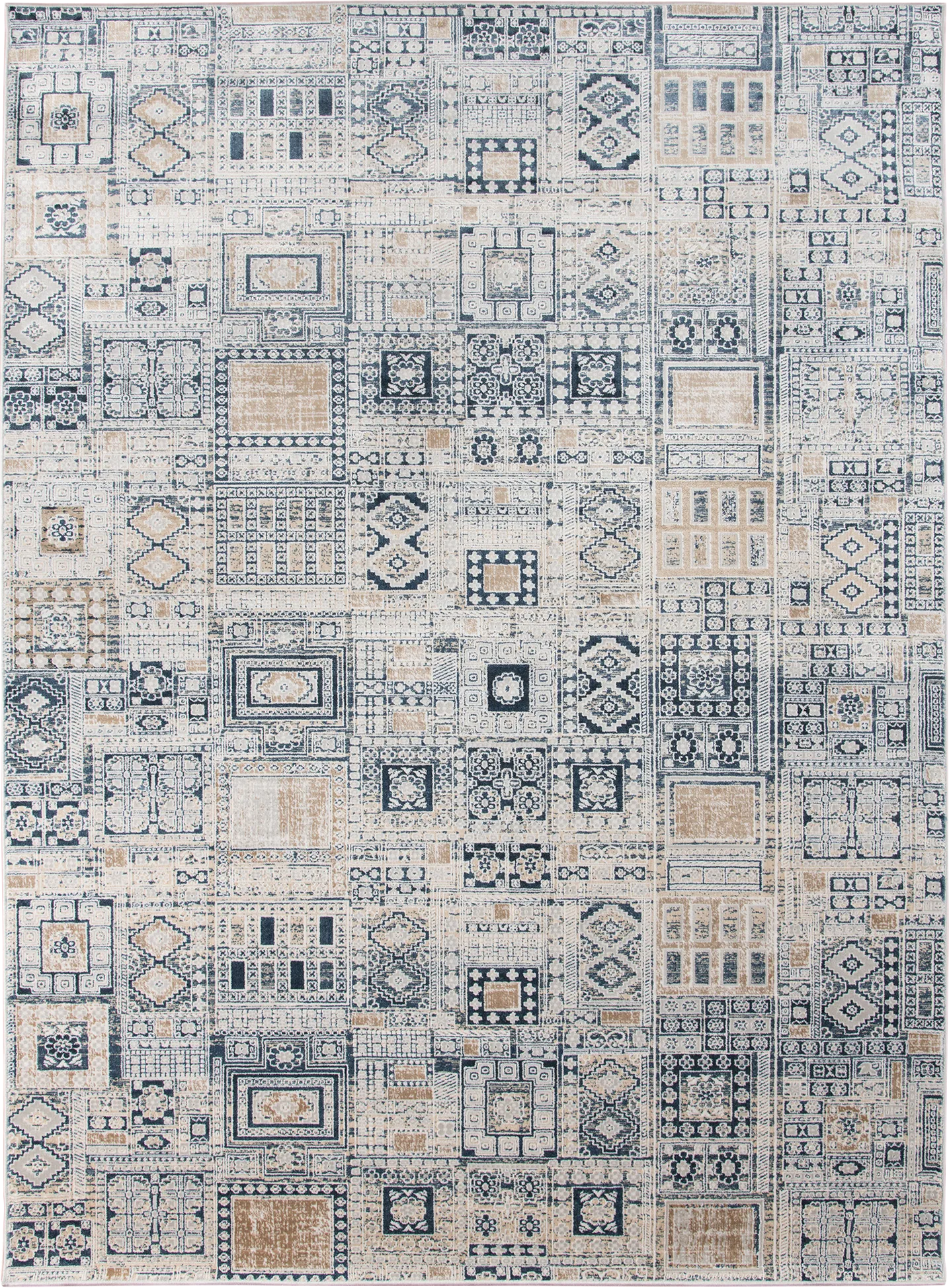 Cowle Navy 7'6 x 9'6 Rug - Thumbnail - Image 1