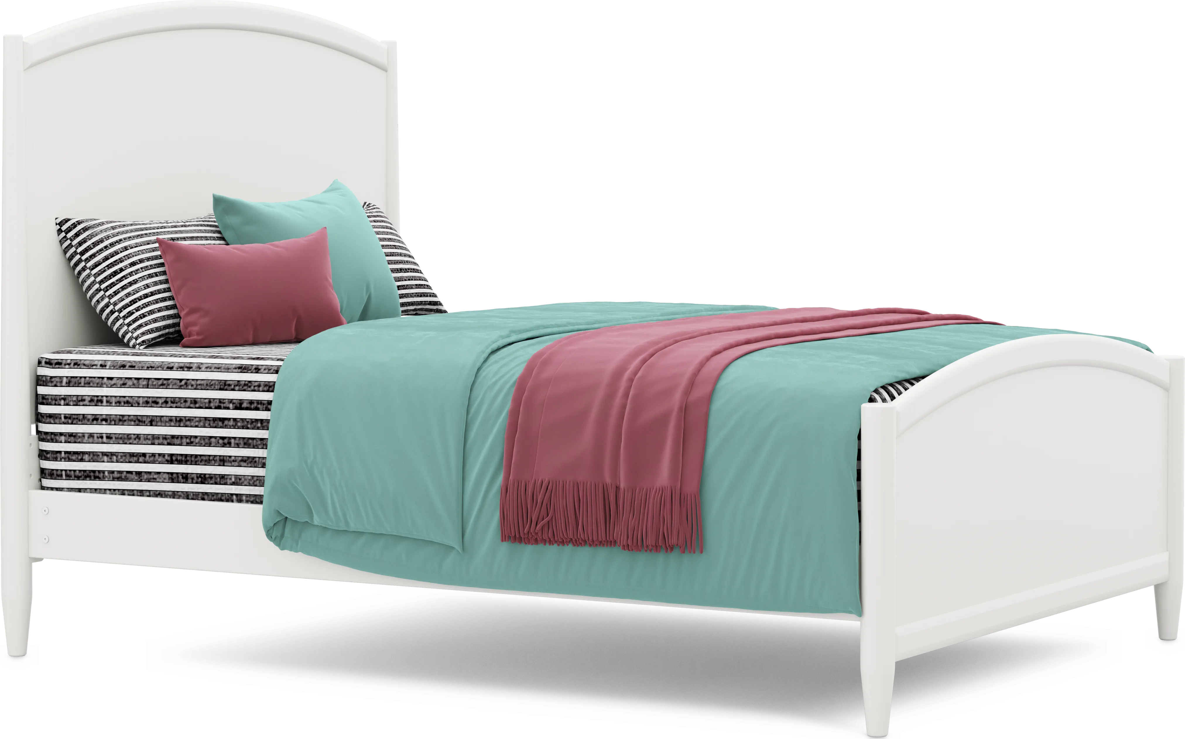 Kids Modern Colors White Full Panel Bedroom - Thumbnail - Image 2