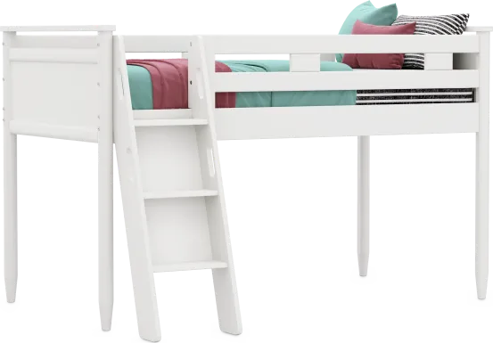 Kids Modern Colors White Twin Loft