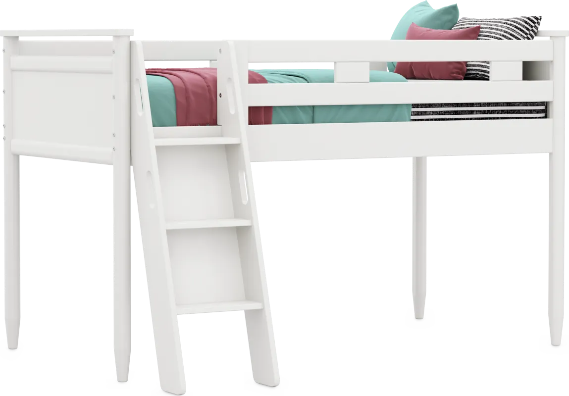 Kids Modern Colors White Twin Loft