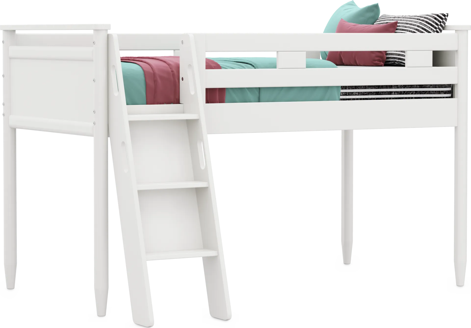 Kids Modern Colors White Twin Loft - Image 1