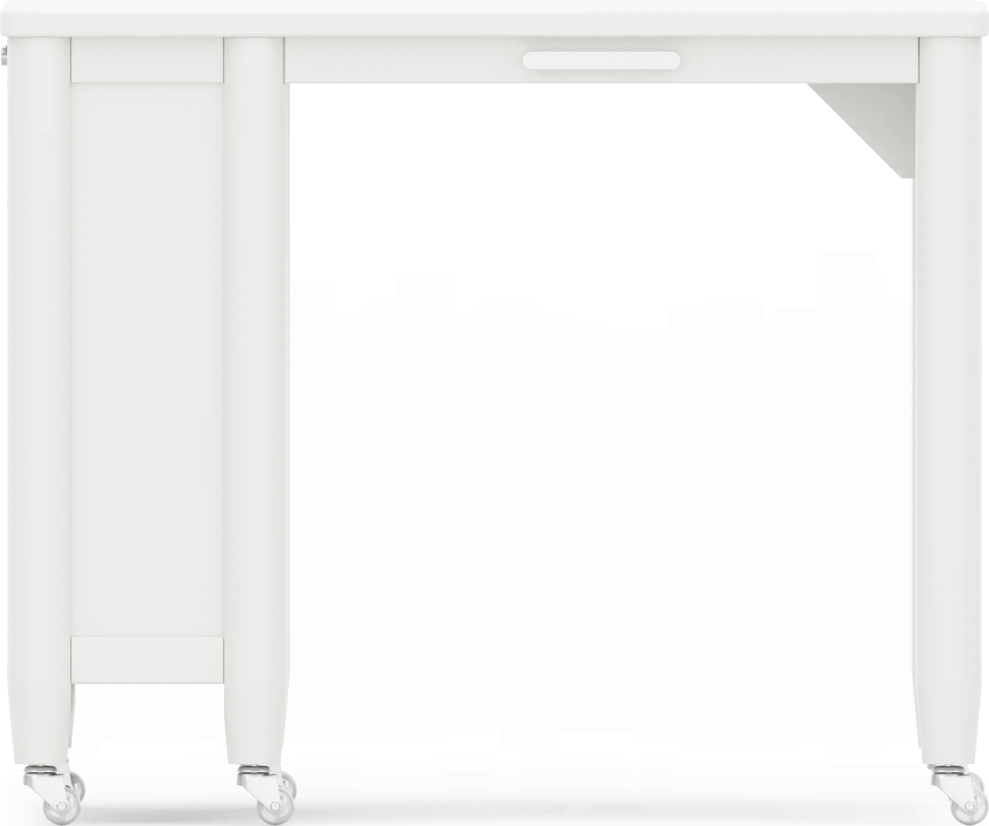 Kids Modern Colors White Caster Desk - Thumbnail - Image 1