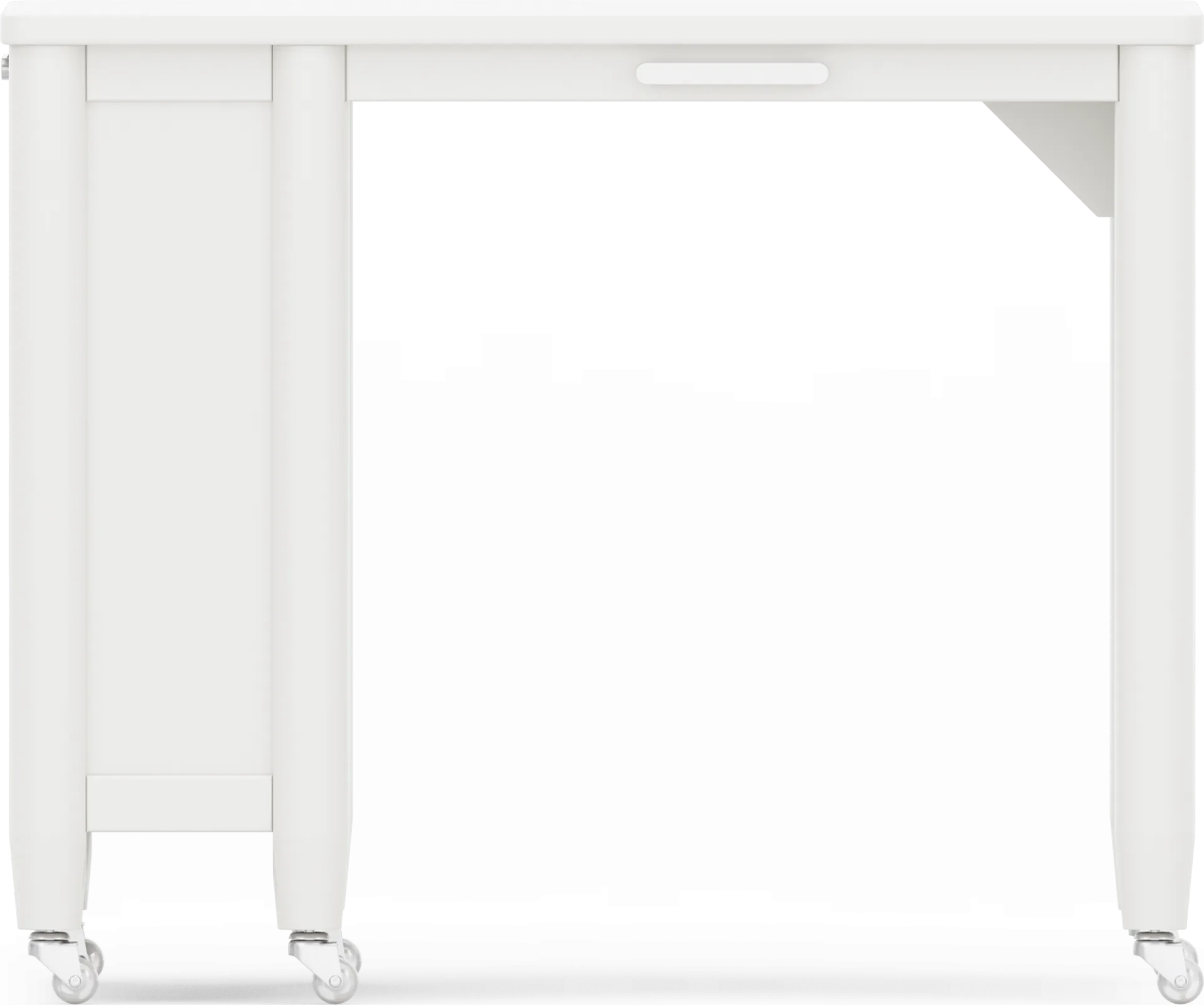 Kids Modern Colors White Caster Desk - Image 1
