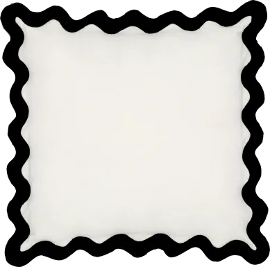 Lafora Black and White Accent Pillow