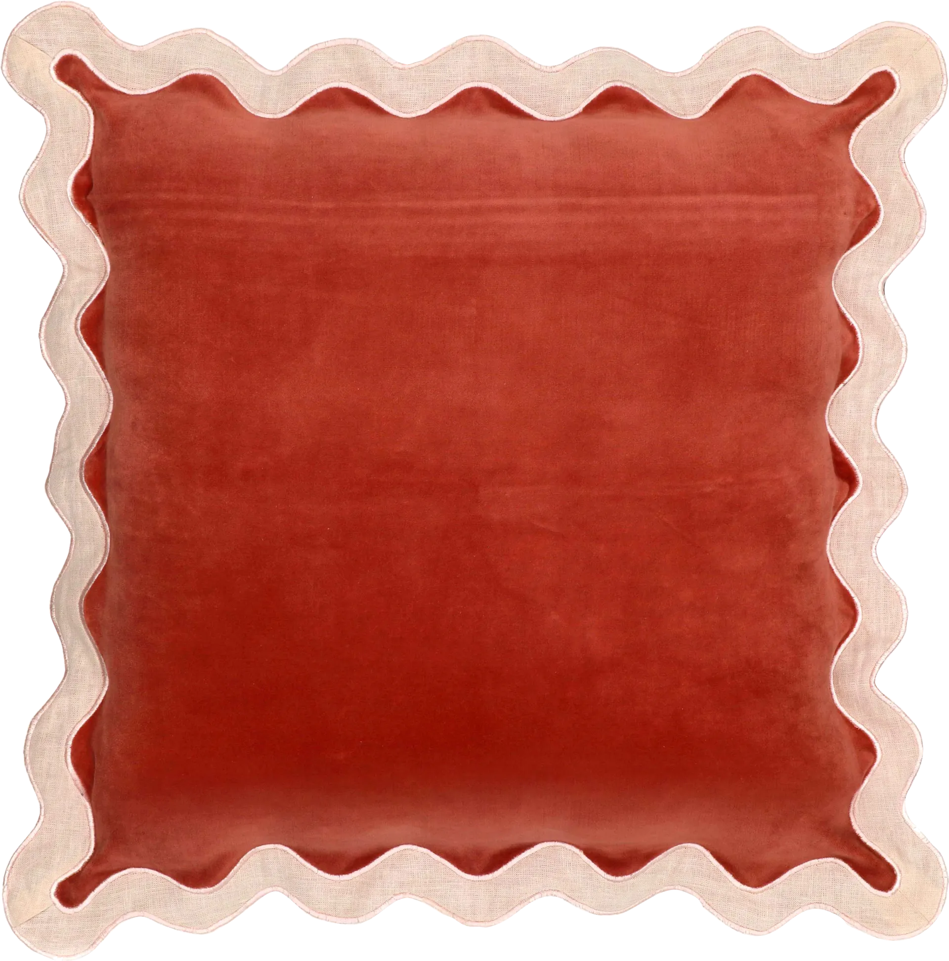 Lafora Cream and Rust Accent Pillow - Image 1