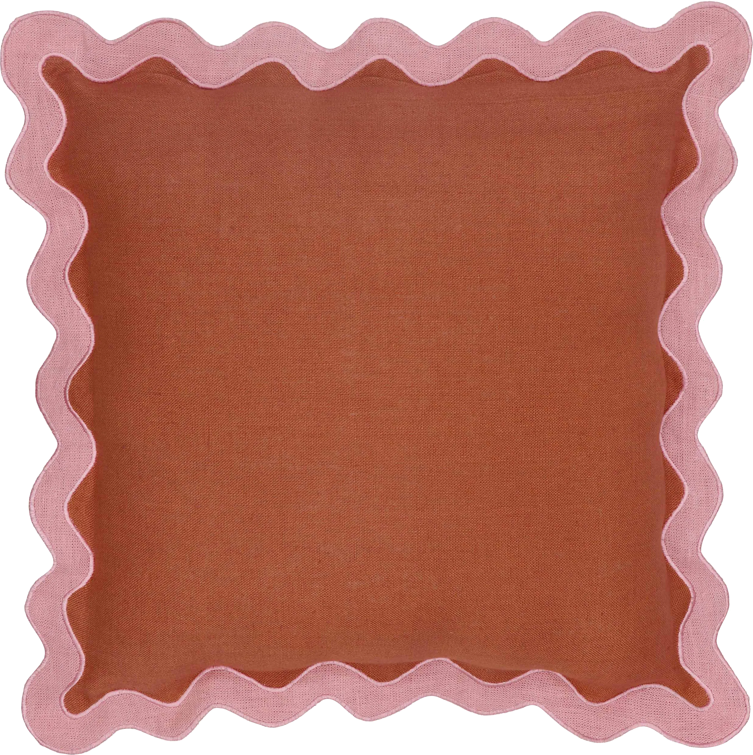 Lafora Pink and Terracotta Accent Pillow - Thumbnail - Image 1