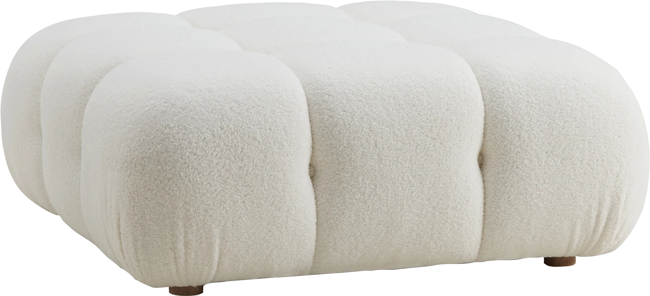 Crianza Cream Ottoman