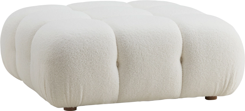 Crianza Cream Ottoman