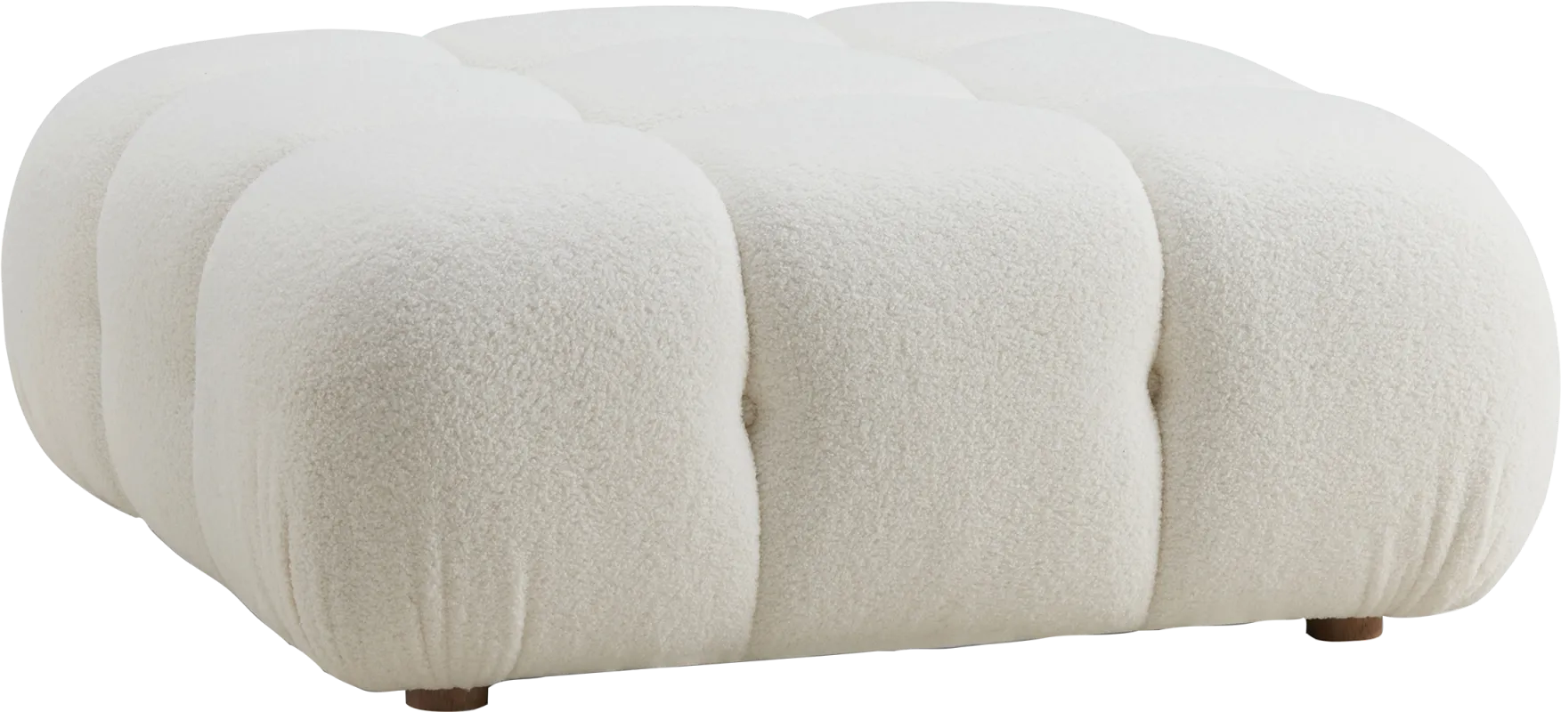 Crianza Cream Ottoman