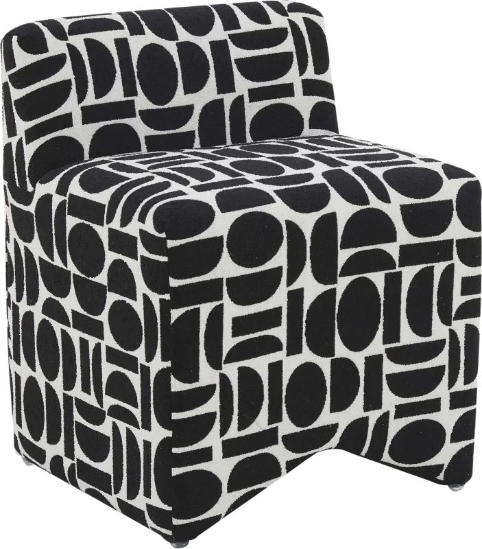 Kerge Black Accent Chair