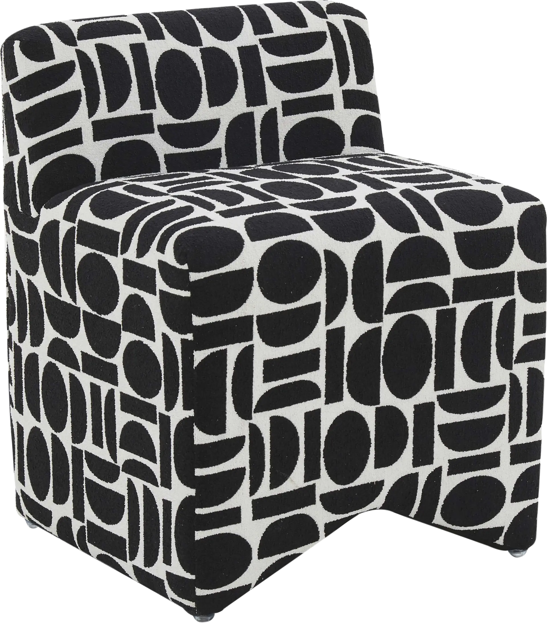 Kerge Black Accent Chair