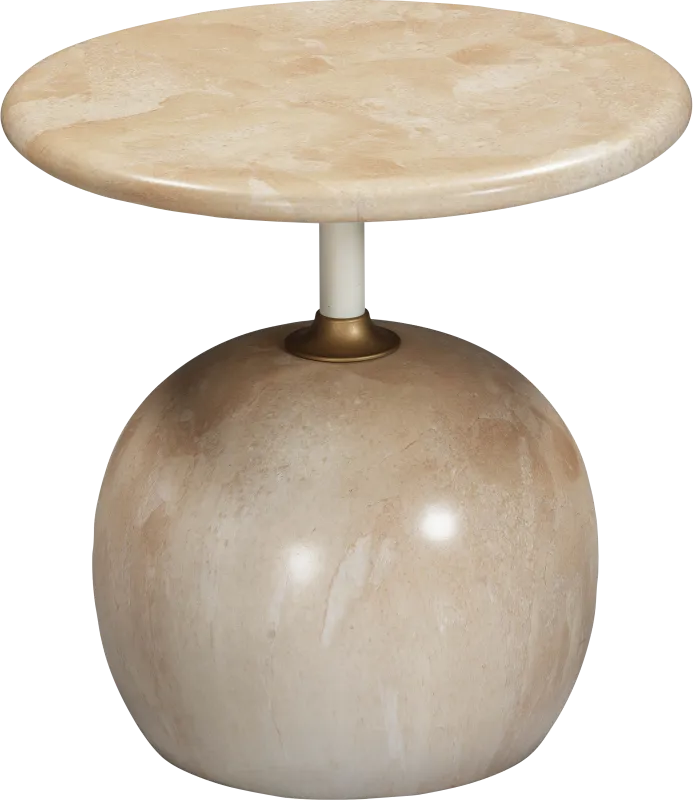 Jeffersonian Beige Accent Table