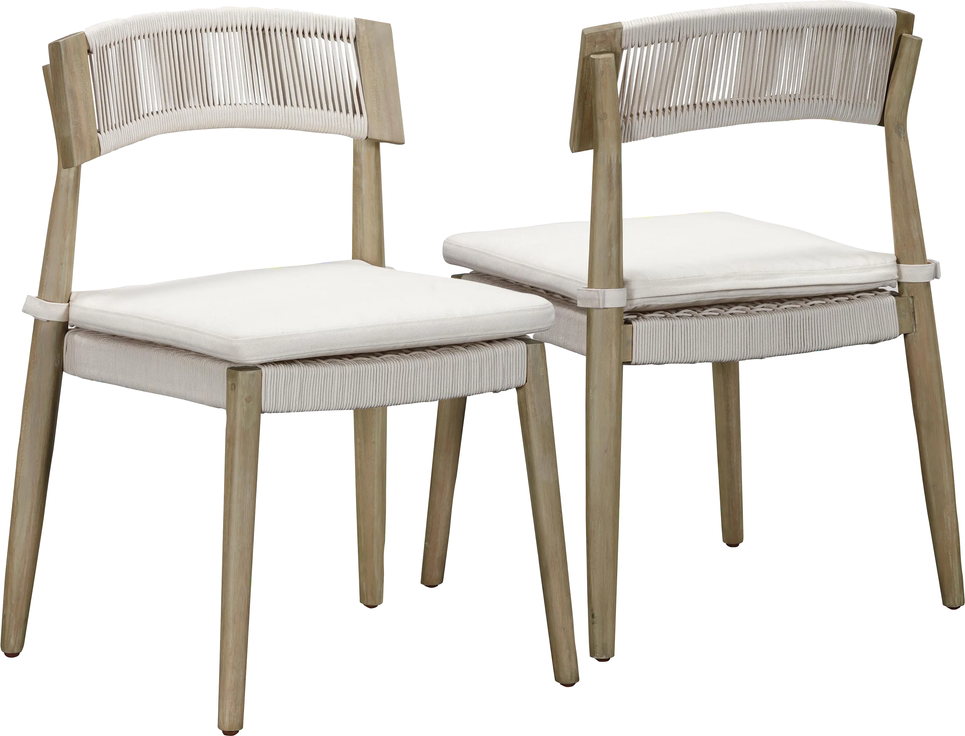 Outdoor Grampion Cream Side Chair, Set of 2 - Thumbnail - Image 1