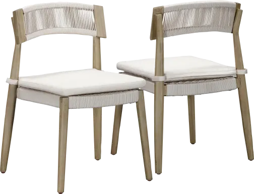 Outdoor Grampion Cream Side Chair, Set of 2