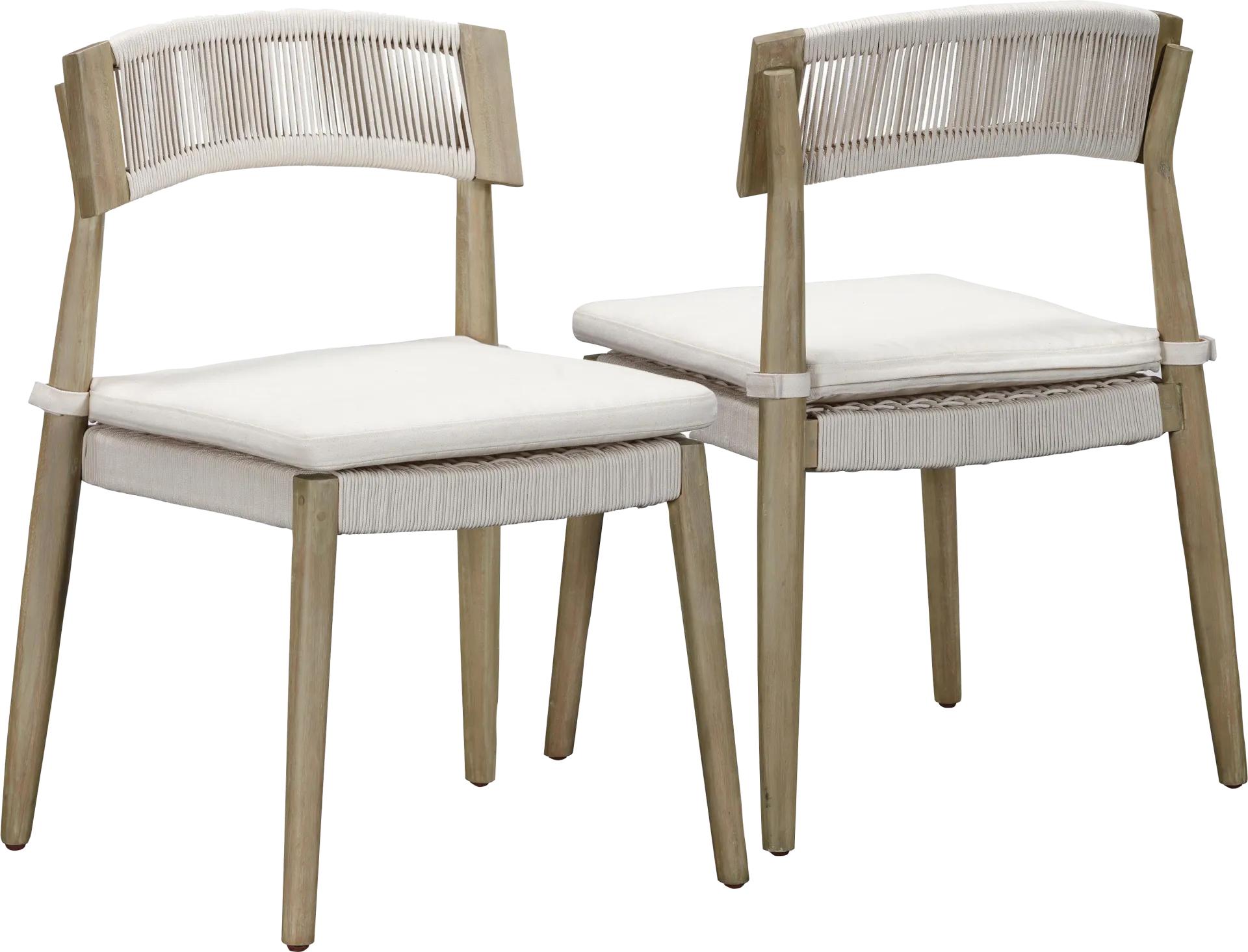 Outdoor Grampion Cream Side Chair, Set of 2 - Image 1