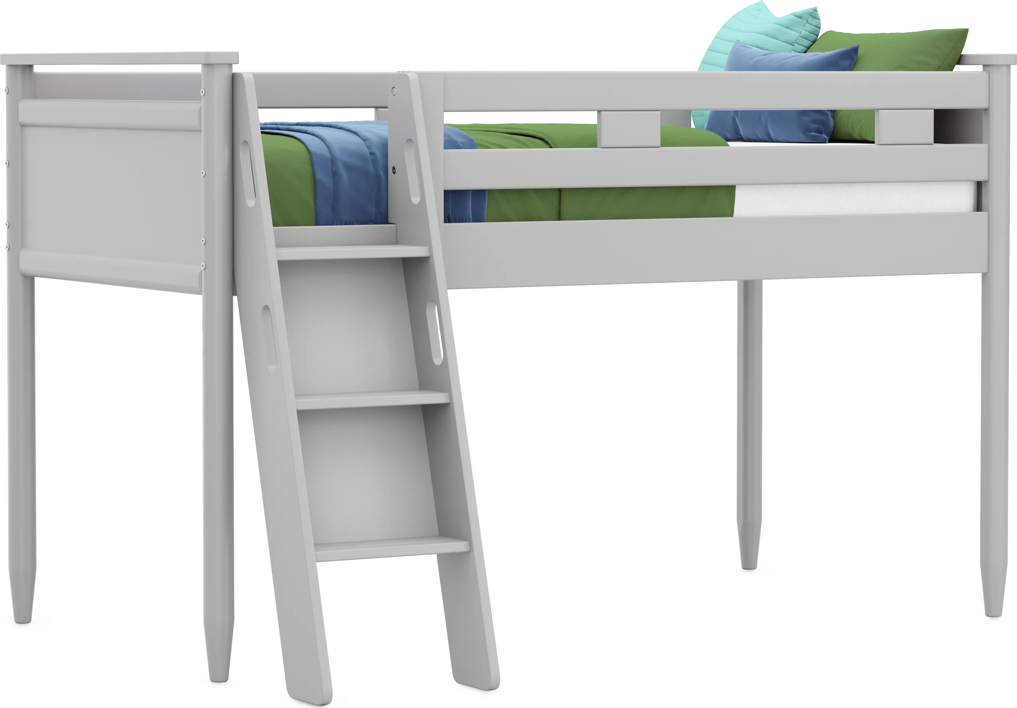Kids Modern Colors Light Gray Twin Loft - Thumbnail - Image 1
