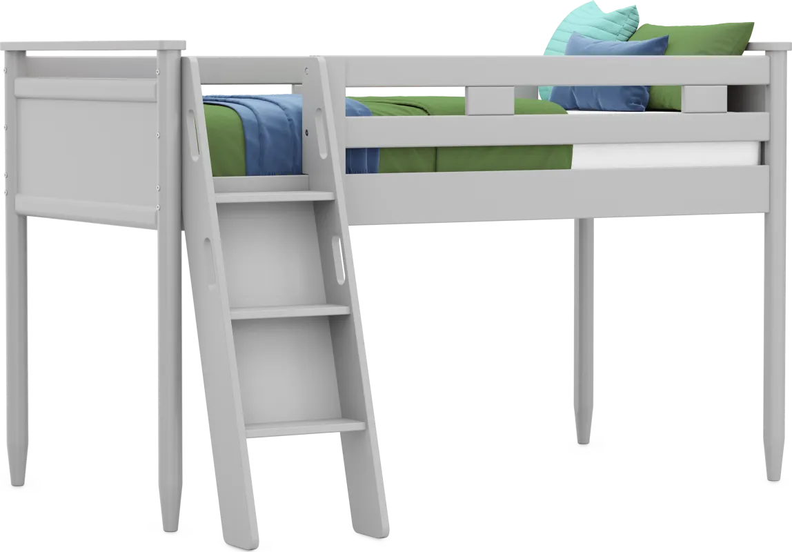 Kids Modern Colors Light Gray Twin Loft