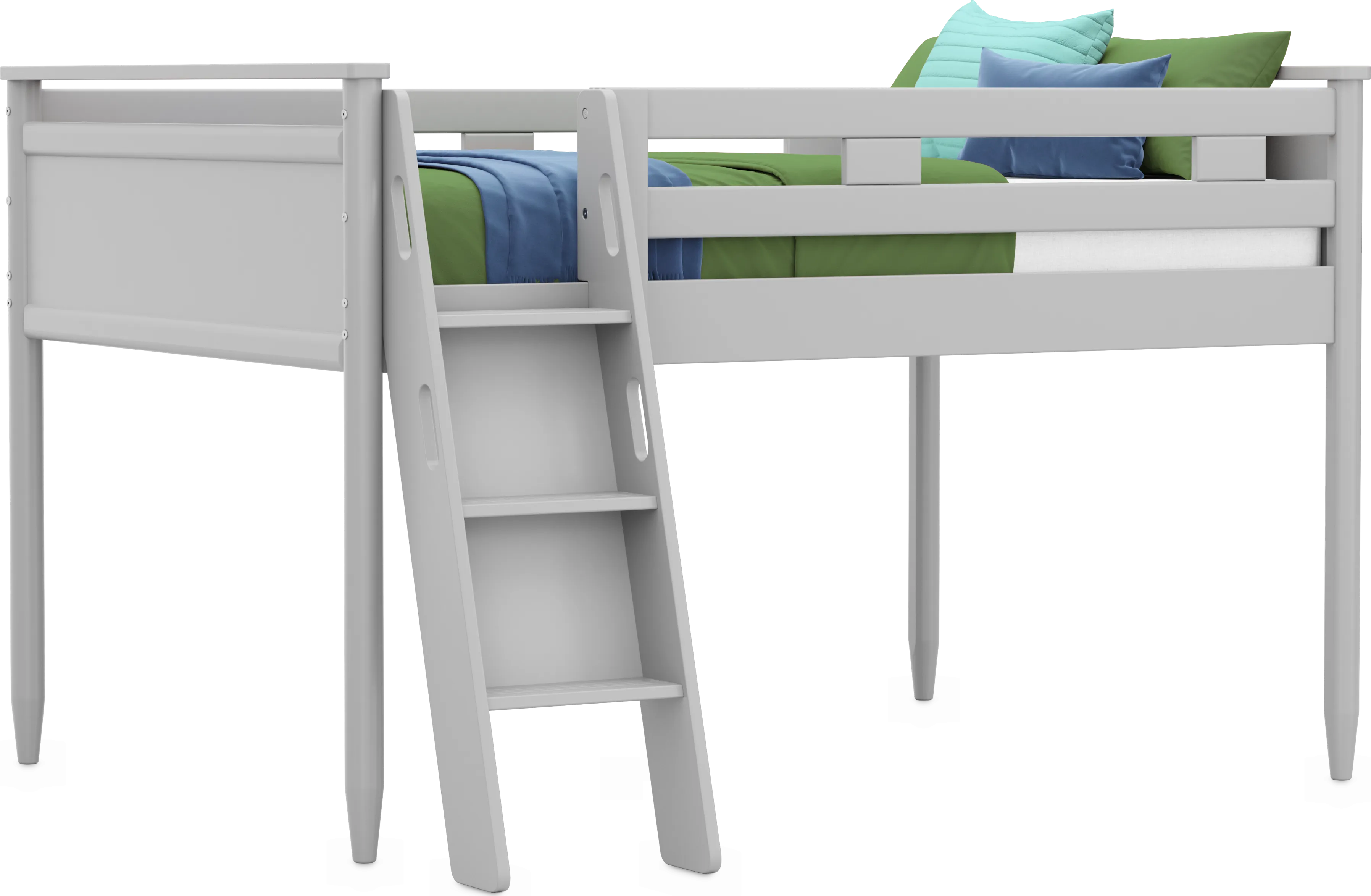 Kids Modern Colors Light Gray Full Loft - Thumbnail - Image 1