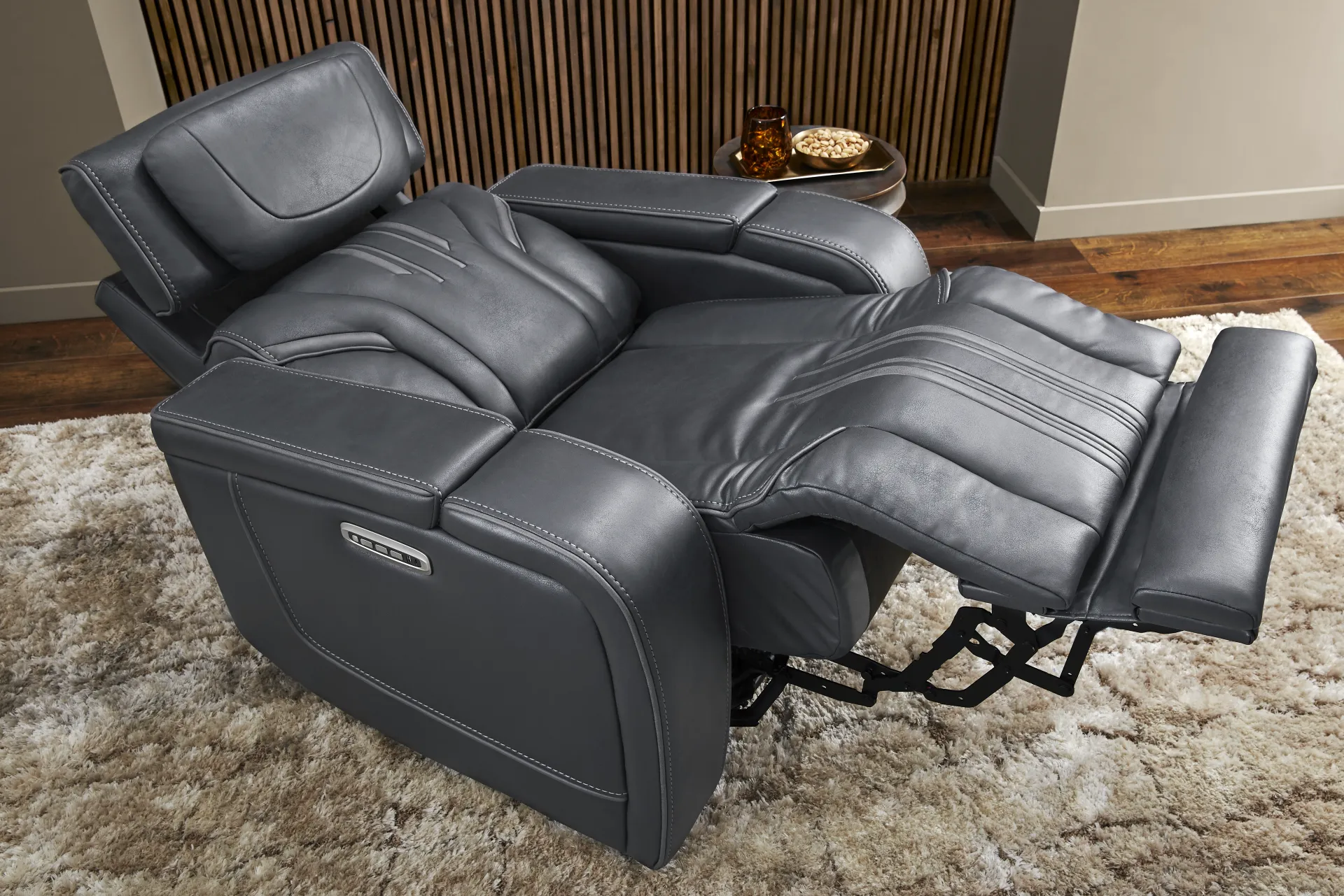 Southlake Navy Triple Power Recliner - Image 3