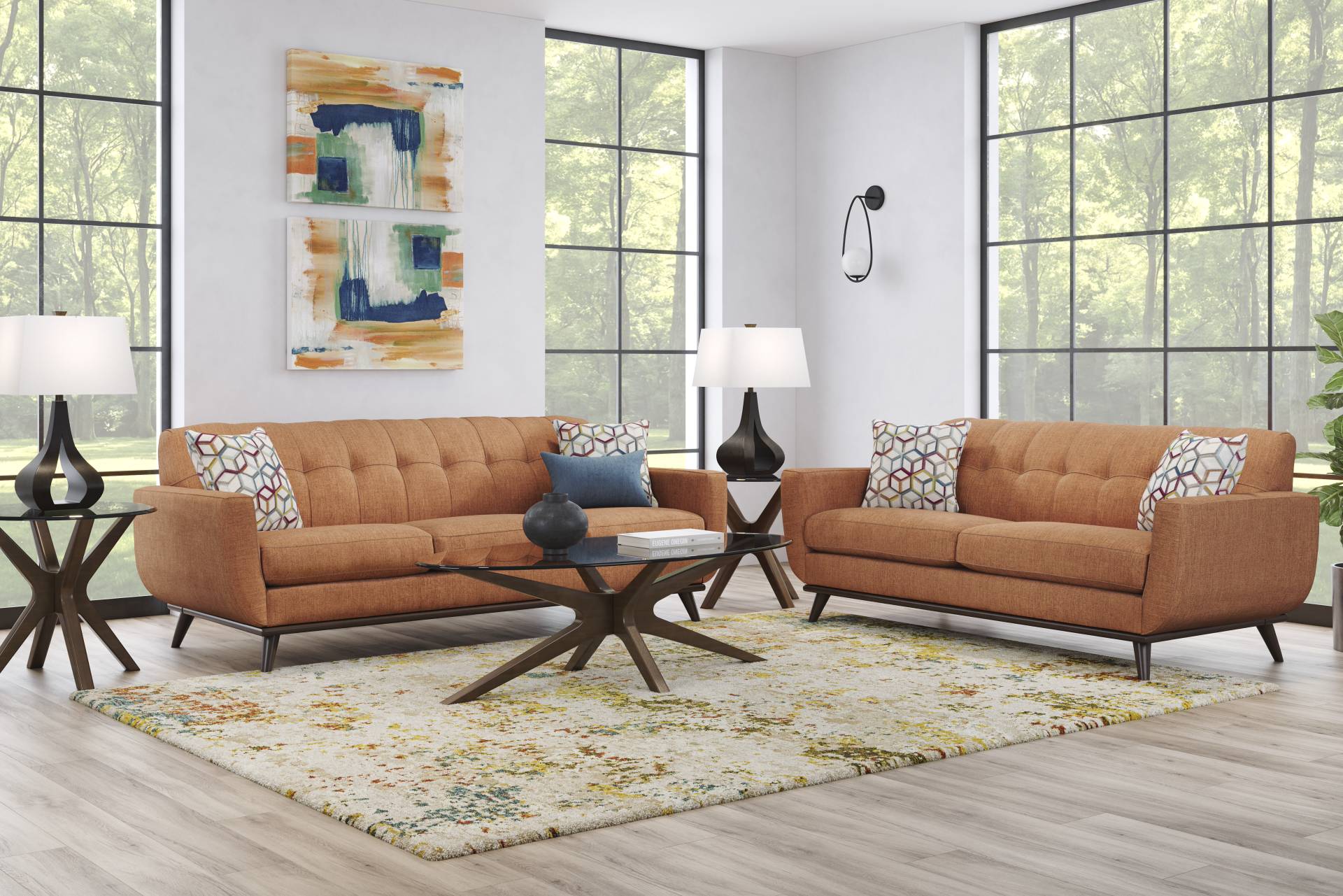 East Side Russet 2 Pc Living Room full room
