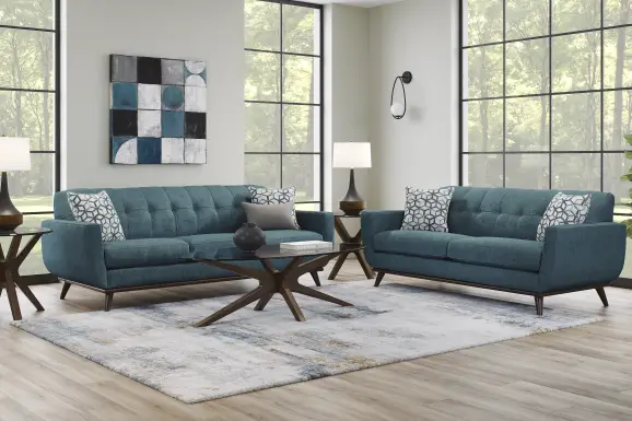 East Side Teal Apartment Sofa