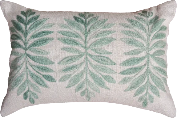 Floris Green Indoor/Outdoor Accent Pillow